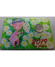 Календарь 2019 года с жетоном «МВ - Год кабана» ммд #4