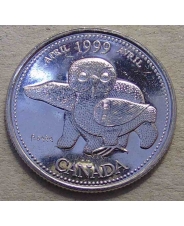 Канада 25 центов 1999 Апрель UNC