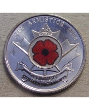 Канада 25 центов 2008 90 лет окончания 1 мировой войны UNC