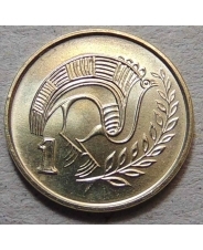 Кипр 1 цент 1998 UNC