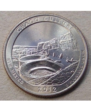 США 25 центов 2012 12 Национальный исторический парк Чако UNC