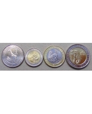 Кения  набор 4 монеты, 1, 5, 10, 20 шиллингов 2018 года &quot;Дикая природа Африки&quot;  UNC