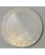 Германия / ФРГ 5 марок 1973 500 лет со дня рождения Николая Коперника UNC