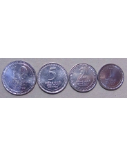 Шри-Ланка Набор 4 монеты 1, 2, 5, 10 рупий  2017  UNC