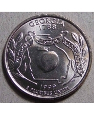 США 25 центов 1999 Georgia  Джорджия P UNC