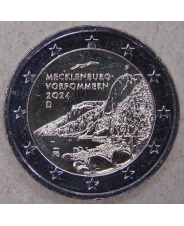 Германия 2 евро 2024 Мекленбург-Передняя Померания UNC. арт. 4322