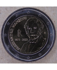 Италия 2 евро 2023 150 лет со дня смерти Алессандро Мандзони UNC арт. 4016