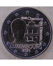 Люксембург 2 евро 2023 175 лет Палате депутатов и первой Конституции UNC. арт. 4013