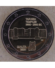 Мальта 2 евро 2021 Храм Тарксиен UNC арт. 1693