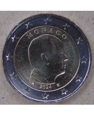 Монако 2 евро 2024 UNC. арт. 4978