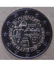 Словакия 2 евро 2026 Тренчин. Культурная столица Европы UNC. арт. 5592