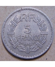 Франция 5 франков 1952 / Редкий год