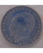 Германия 2 марки 1969 Конрад Аденауэр. арт. 2585-00007