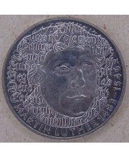 Германия. ФРГ 5 марок 1983 500 лет со дня рождения Мартина Лютера. арт. 3320-00011