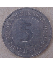Германия. ФРГ 5 марок 1988 D арт. 3170-00006