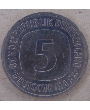 Германия. ФРГ 5 марок 1989 J. арт. 2584-00007