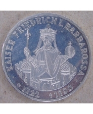 Германия. ФРГ 10 марок 1990 174 Фридрих I Барбаросса. 800 лет со дня смерти. F. арт. 3303-00012