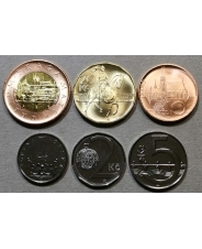 Чехия Набор 6 монет 1, 2, 5, 10, 20, 50 крон 2011 - 2019 UNC. арт. 1337