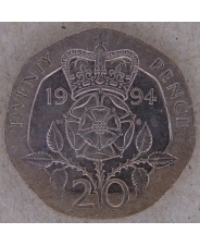 Великобритания 20 пенсов 1994 арт. 2432
