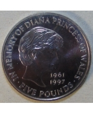 Великобритания 5 фунтов 1999 Принцесса Диана UNC