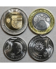 Молдова / Молдавия Набор 4 монеты 1, 2, 5, 10 лей 2018 UNC