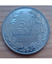 Либерия 50 центов 2000 UNC