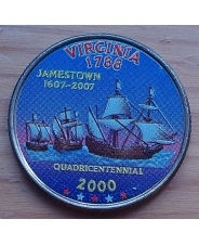 США 25 центов  2000 год Штаты и Территории - Виргиния