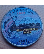 США 25 центов 2007 год  Штаты и Территории - Вашингтон