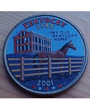США 25 центов  2001 год Штаты и Территории - Кентуки