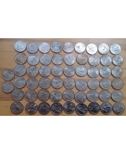 США: набор монет 25 центов -  штаты и территории, 56 монет