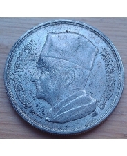 Марокко 1 дирхам 1960 серебро Y#55
