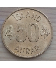 Исландия  50 аурар 1974 год UNC