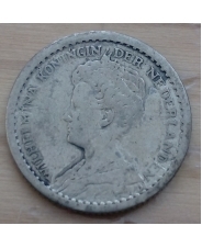 Нидерланды 10 центов 1912 (VF) Ag