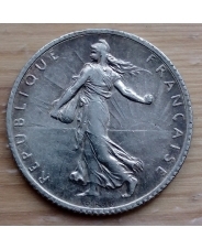 Франция 1 франк 1919 года Ag