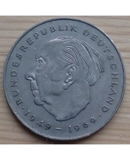 Германия (ФРГ) 2 марки 1986 года G Теодор Хойс