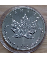 Канада 5 долларов 1992 год Кленовый Лист UNC Ag