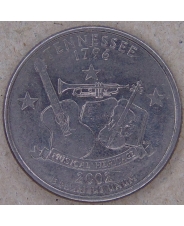 США 25 центов 2002 Tennessee. Теннесси. P. арт. 4518-25000