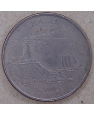 США 25 центов 2003 Maine. Мэн. P. арт. 4511-25000