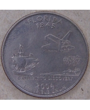 США  25 центов 2004 Florida. Флорида. D. арт. 4512-25000