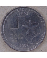 США 25 центов 2004 Texas. Техас. P.арт. 4526-25000
