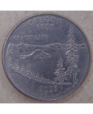 США 25 центов 2005 Oregon. Орегон. P. арт. 4507-25000