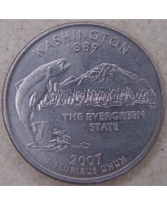 США 25 центов 2007 Washington Вашингтон. P. арт. 4504-25000
