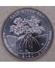 США 25 центов 2020. Пакр 53. Исторический парк и заповедник Бухта Солёной реки. D. UNC. арт. 5424