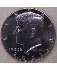 США 50 центов 2022 Президент Кеннеди (1/2 доллара) D UNC арт. 2937