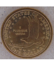 США 1 доллар 2002 Сакагавея. Парящий орел. P. арт. 2442