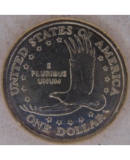 США 1 доллар 2007 Сакагавея. Парящий орел. P. арт. 2448