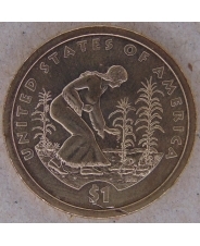 США 1 доллар 2009 Сакагавея. Три сестры . P. арт. 2452