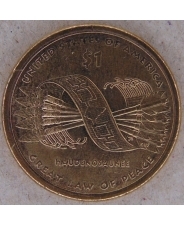США 1 доллар 2010 Сакагавея. Стрелы. Пояс Гайавата. D. арт. 2454