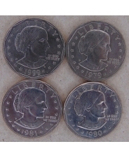 США 1 доллар 1979, 1980, 1981, 1999 Сьюзен Энтони арт. 2440