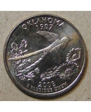 США 25 центов 2008 Oklahoma Оклахома P UNC